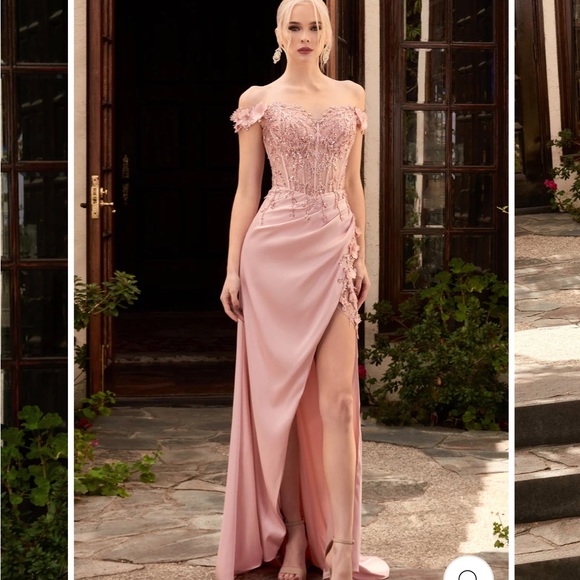 Pink slit Dress - Picture 1 of 5